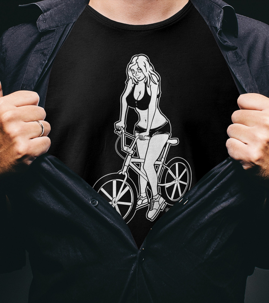 BMX Girl BustedTees T-Shirt