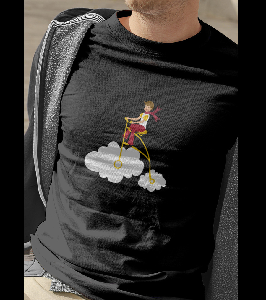 Cycling Dreams Riding High On Clouds T-Shirt