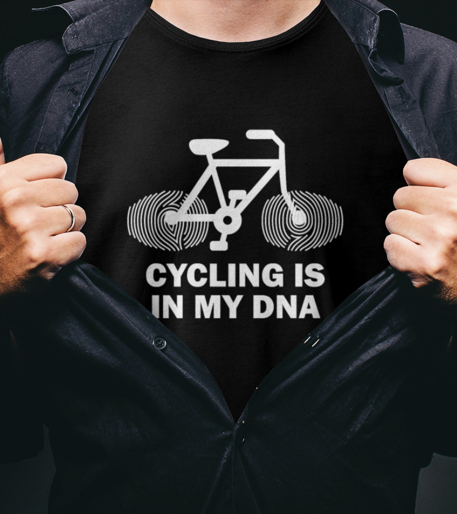 Cycling Is In My DNA Bicycle Lifestyle Passion T-Shirt