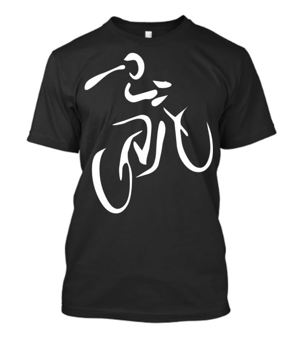 CyclingBikingSpinning Workout Abstract Cyclist T-Shirt