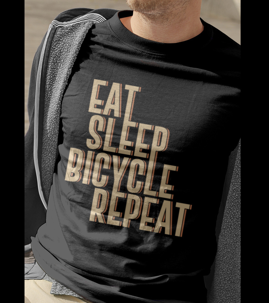 Eat Sleep Bicycle Repeat Bike Cycling Passion T-Shirt