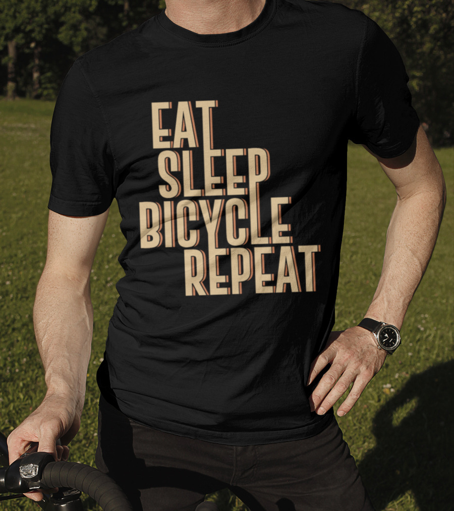 Eat Sleep Bicycle Repeat Bike Cycling Passion T-Shirt