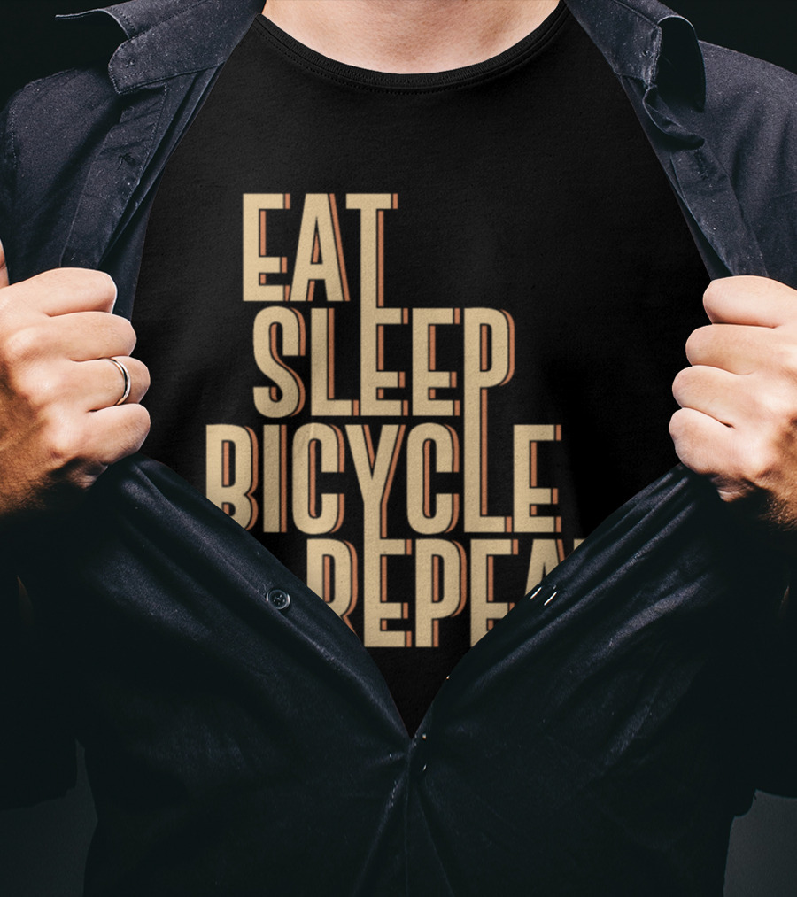 Eat Sleep Bicycle Repeat Bike Cycling Passion T-Shirt