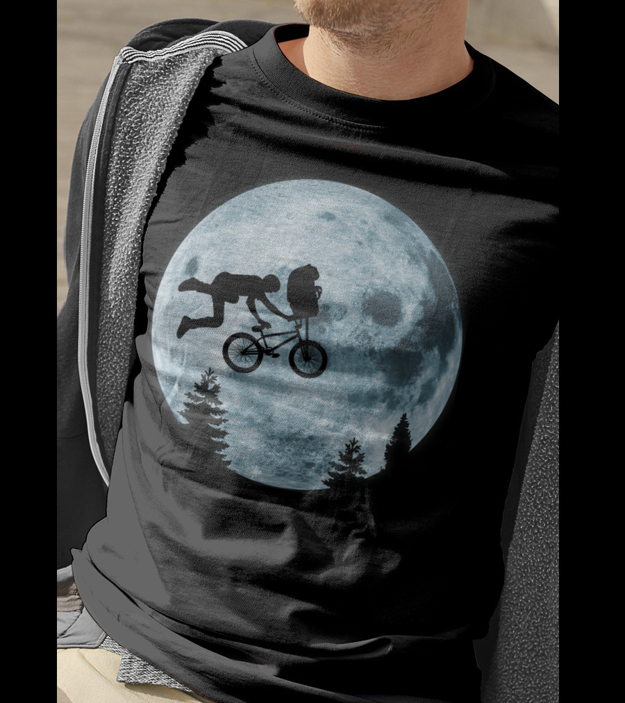 Extreme Terrestrial Moon Biking T-Shirt