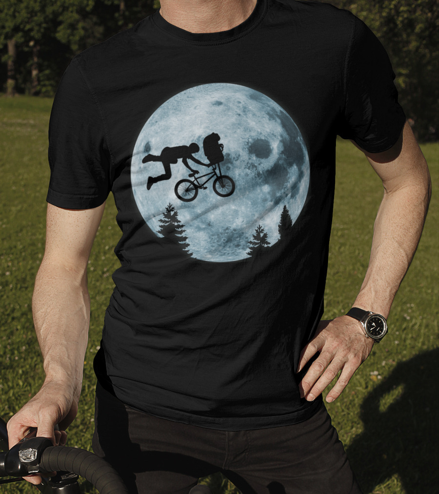 Extreme Terrestrial Moon Biking T-Shirt
