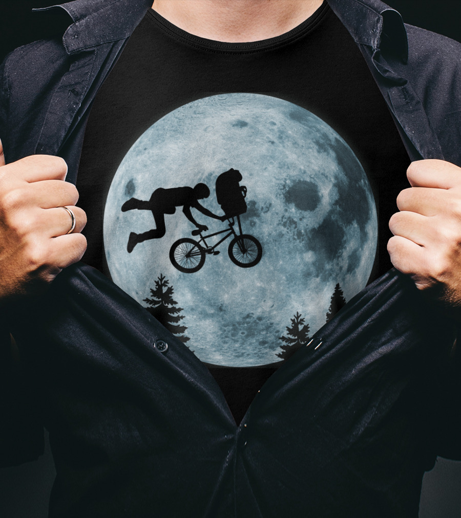 Extreme Terrestrial Moon Biking T-Shirt