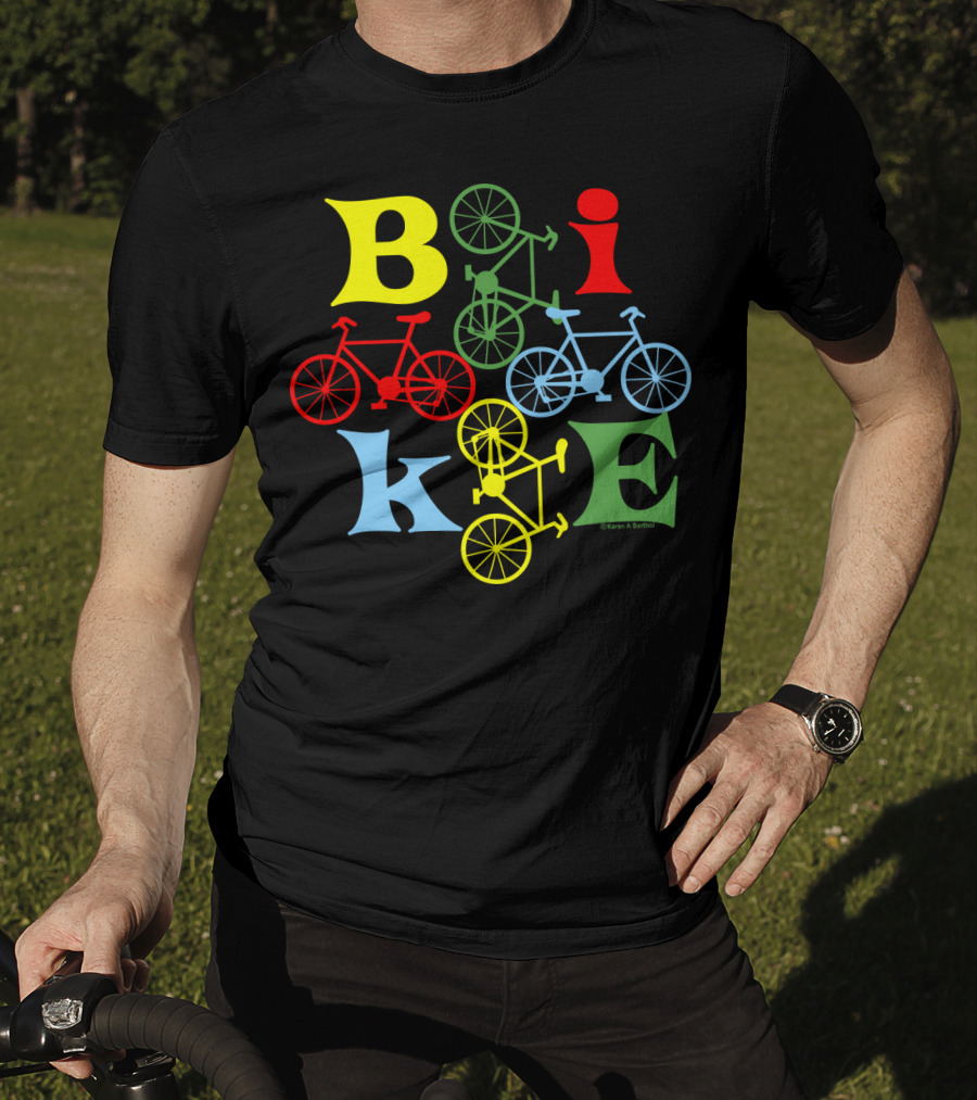 Bike Four Colorful Styles T-Shirt