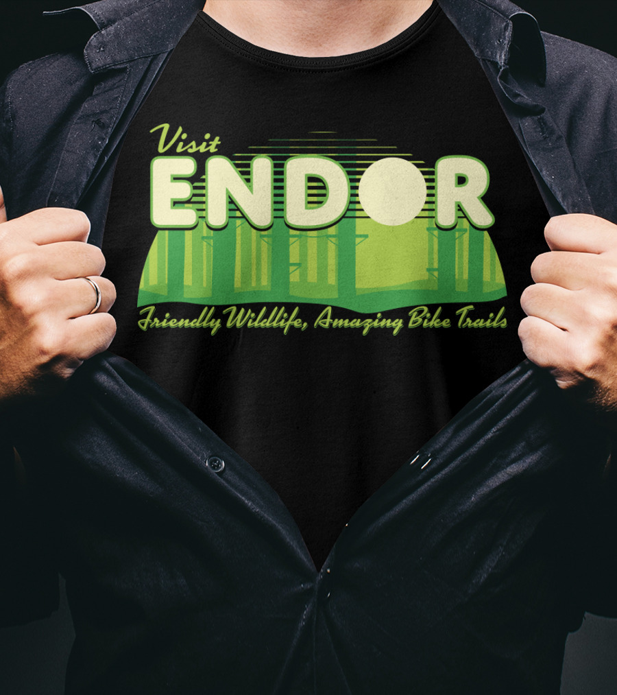 Visit Endor Friendly Wildlife Amazing Bike Trails T-Shirt