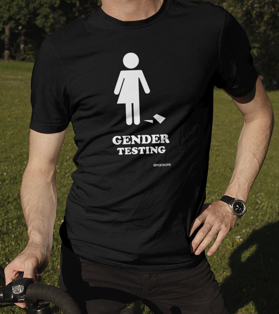 Gender Testing White Mokokoma T-Shirt