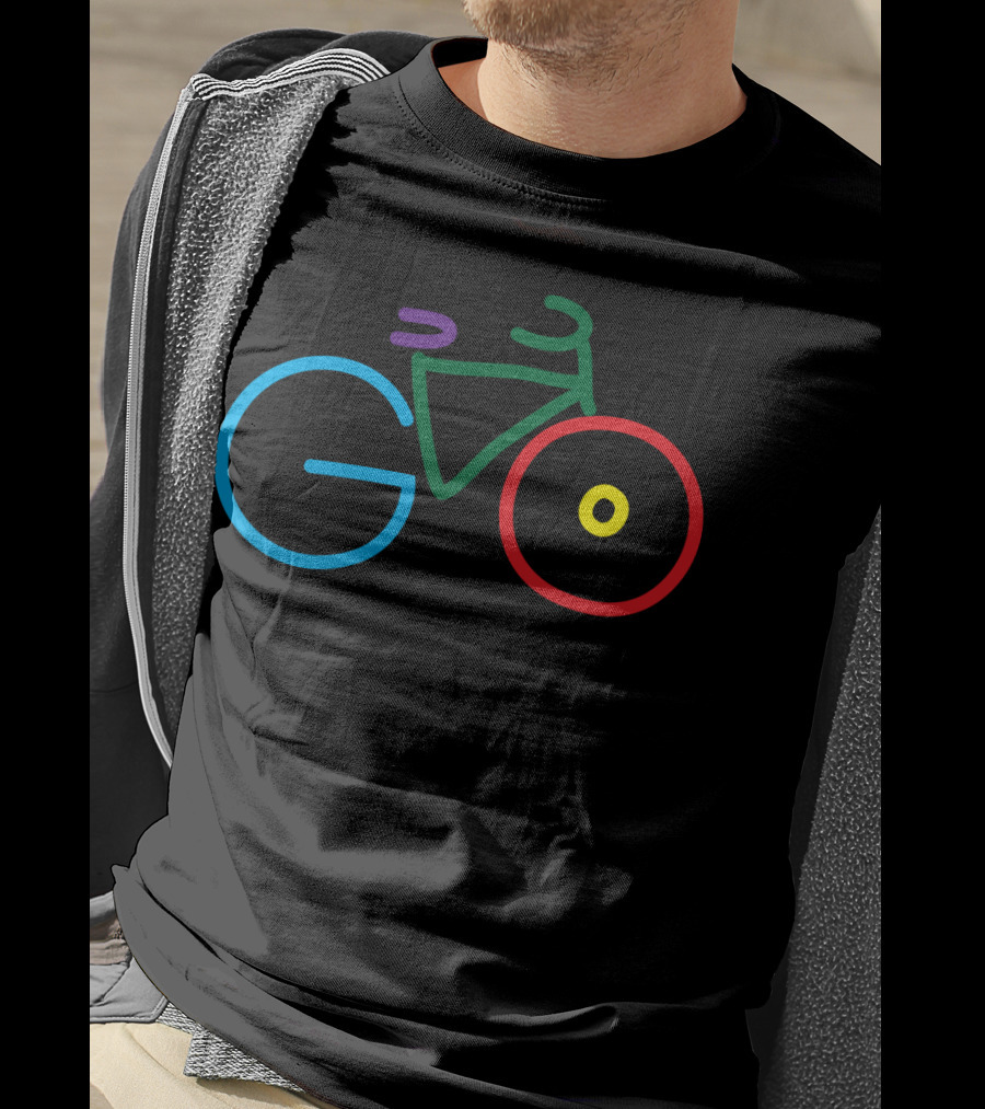 Go Green Go Healthy Go Cycling Bicycle T-Shirt