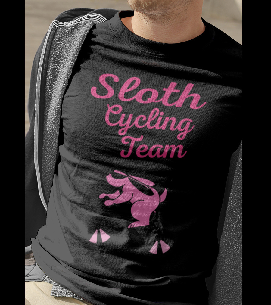 Sloth Cycling Team Hobbies Wheel Cycling Bike Mountains T-Shirt