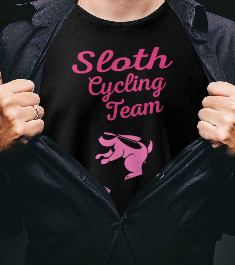 Sloth Cycling Team Hobbies Wheel Cycling Bike Mountains T-Shirt