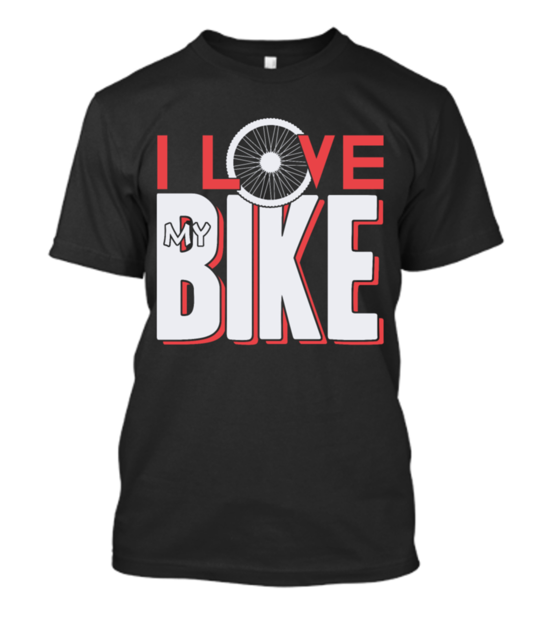 I Love My Bike Bicycle Wheel T-Shirt
