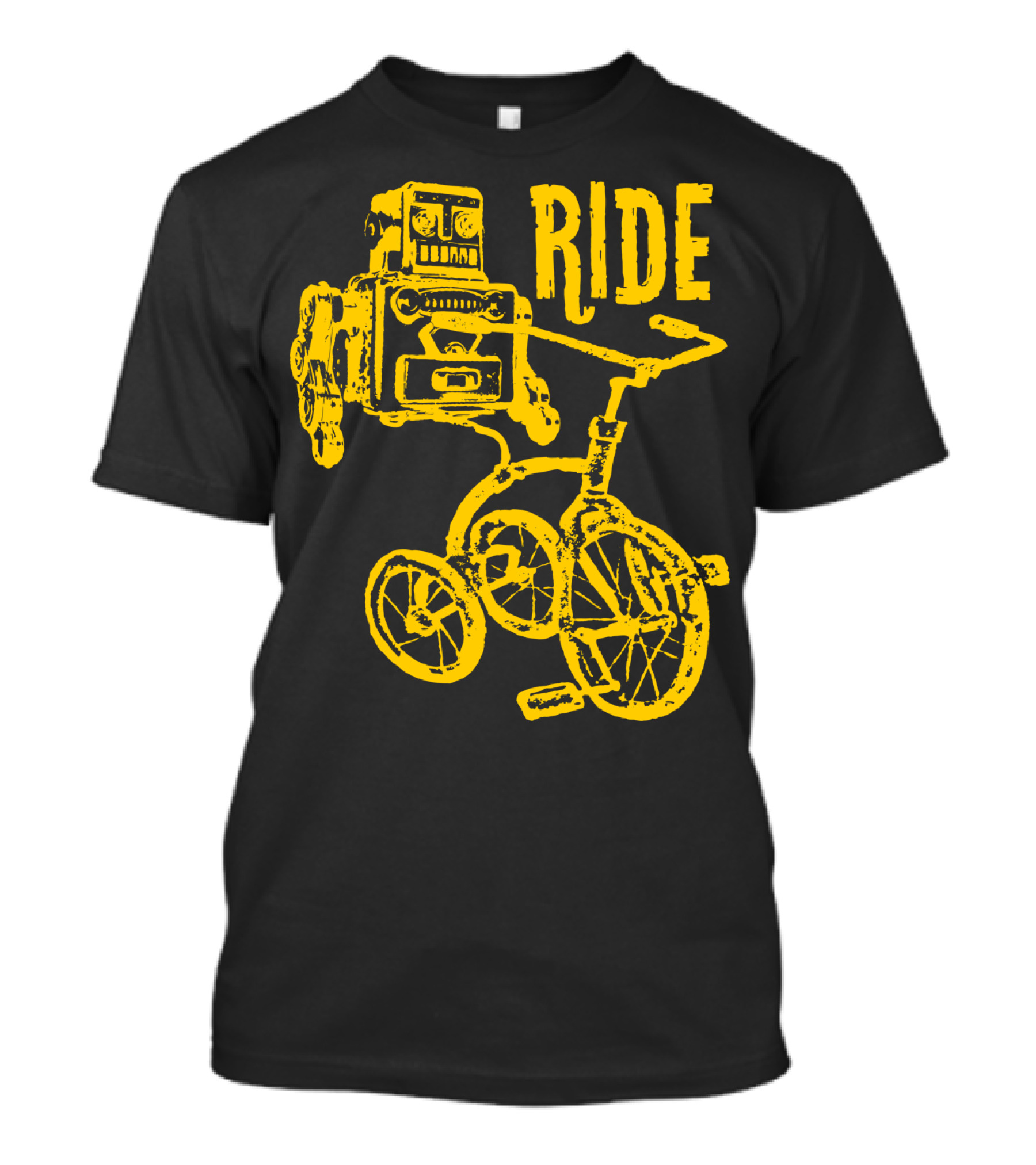 I Want To Ride My Tricycle Robot On Trike Vintage Style RIDE T-Shirt