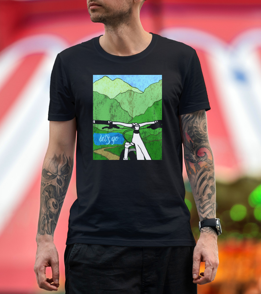 Lets Go Mountain Bike Adventure Trail T-Shirt