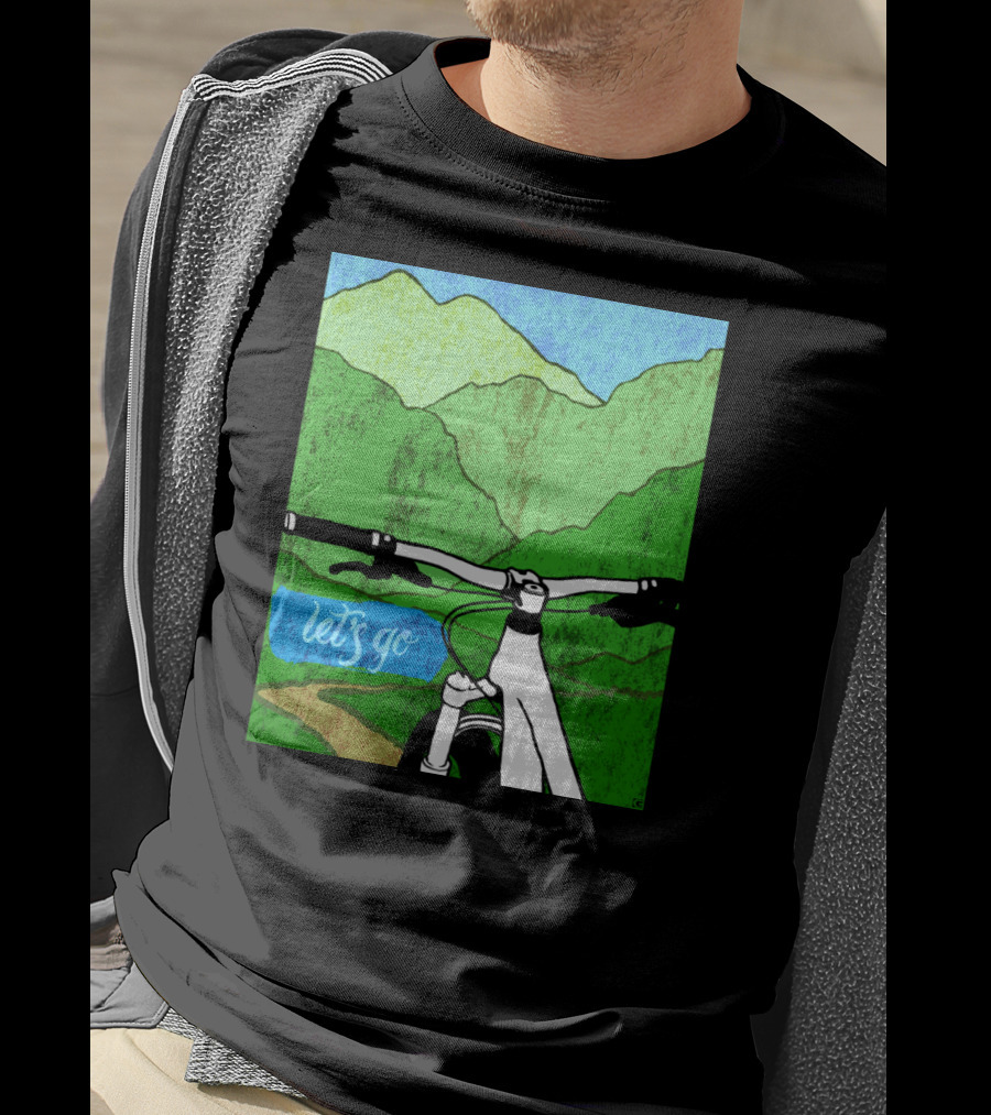 Lets Go Mountain Bike Adventure Trail T-Shirt