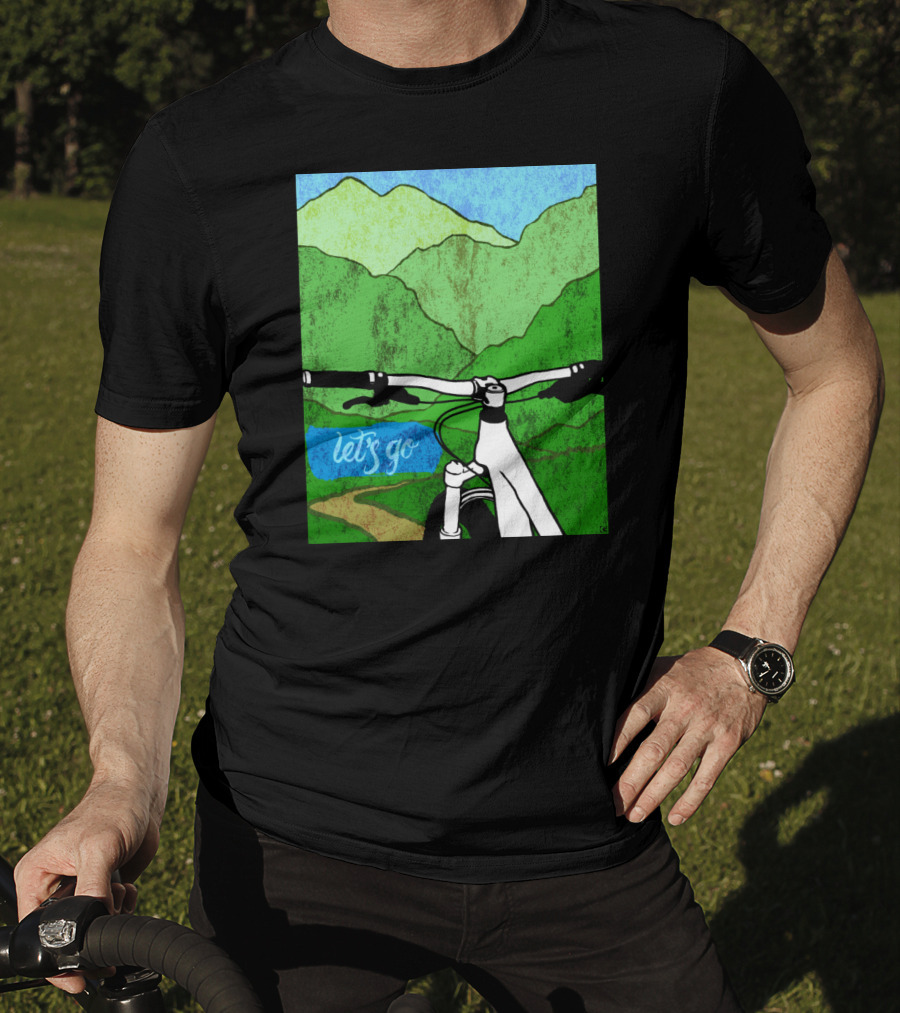 Lets Go Mountain Bike Adventure Trail T-Shirt