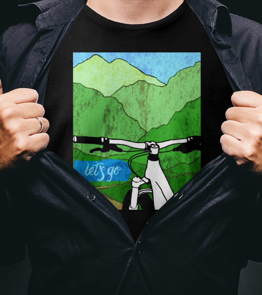 Lets Go Mountain Bike Adventure Trail T-Shirt