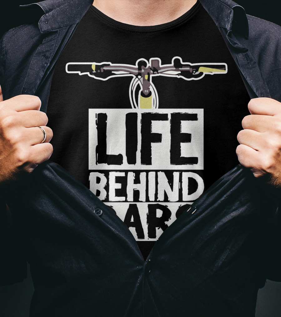 Life Behind Bars Bicycle Handlebars T-Shirt