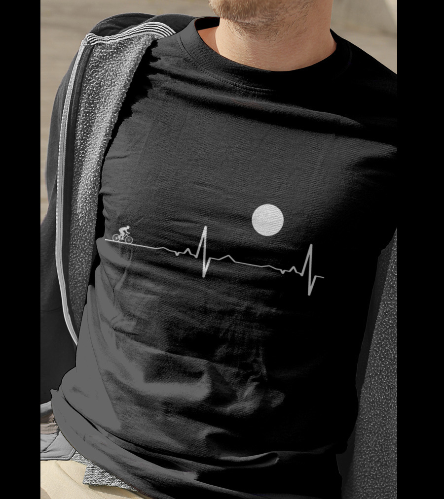 Cycling Heartbeat Under The Sun T-Shirt