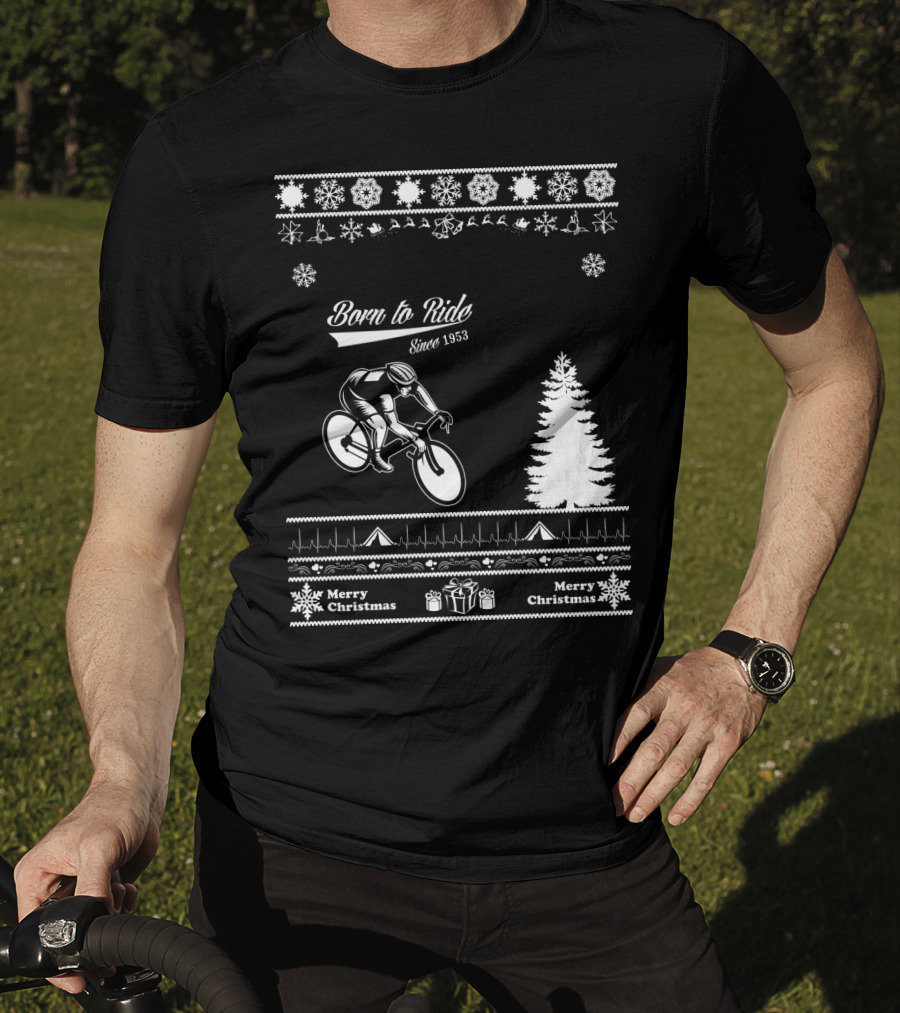 Born To Ride Merry Christmas Since 1953 T-Shirt