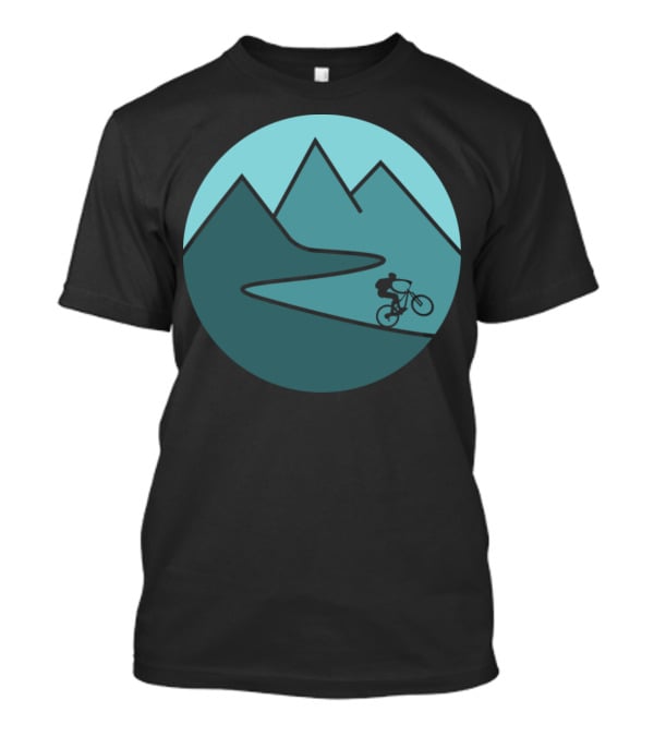 Mountain Bike Adventure Through Majestic Mountains T-Shirt