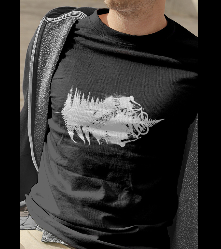 MTB Awesome Forest Trail Bike Adventure White T-Shirt