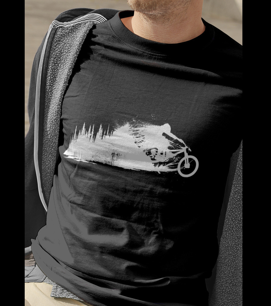 MTB Rider Forest Trail Adventure Sprint T-Shirt