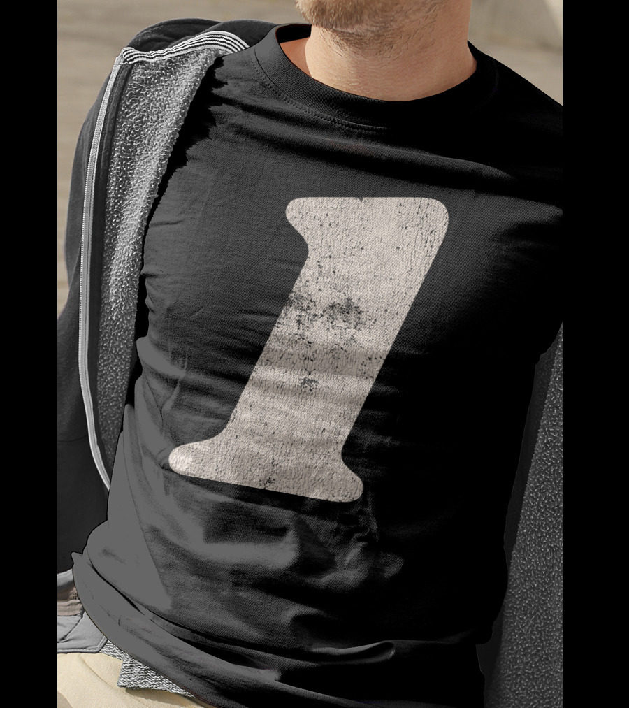 Number One Textured T-Shirt