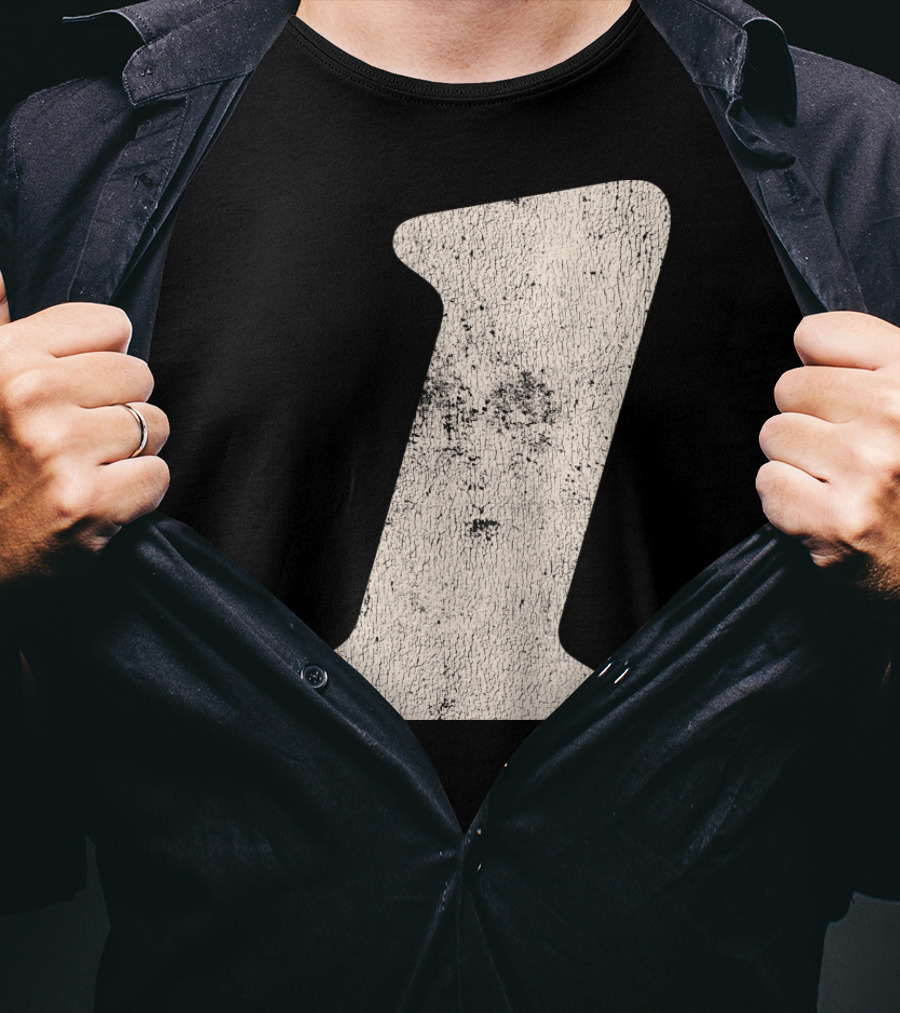 Number One Textured T-Shirt