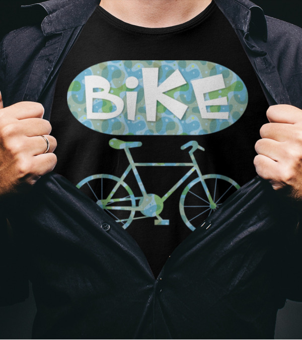 BiKE Oval Vintage Bicycle T-Shirt
