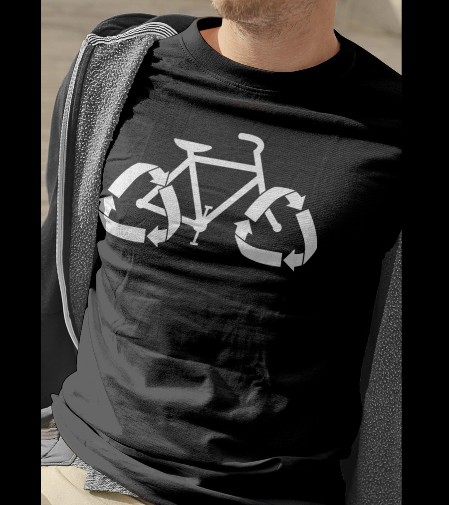 ReCycle Bicycle With Recycling Arrows Wheels T-Shirt