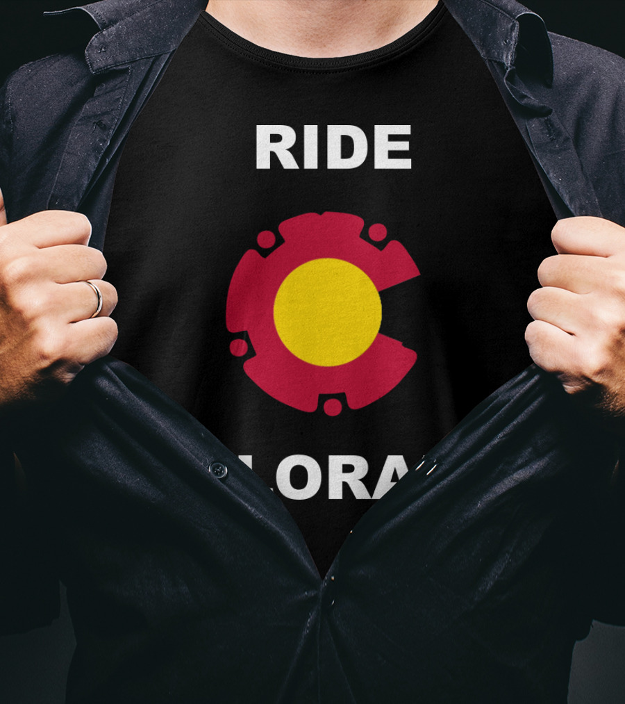 Ride Colorado Bicycle Gear Emblem T-Shirt