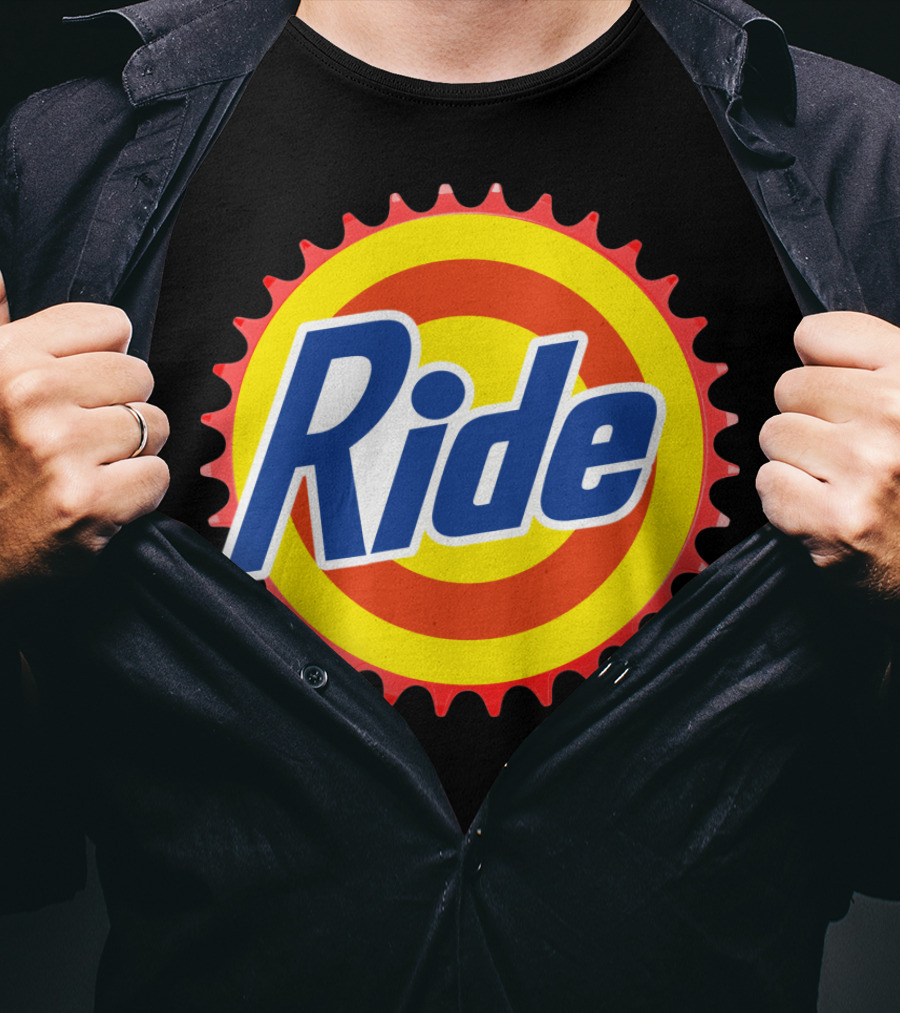 Ride Clean Cycling Gear Bottle Cap T-Shirt