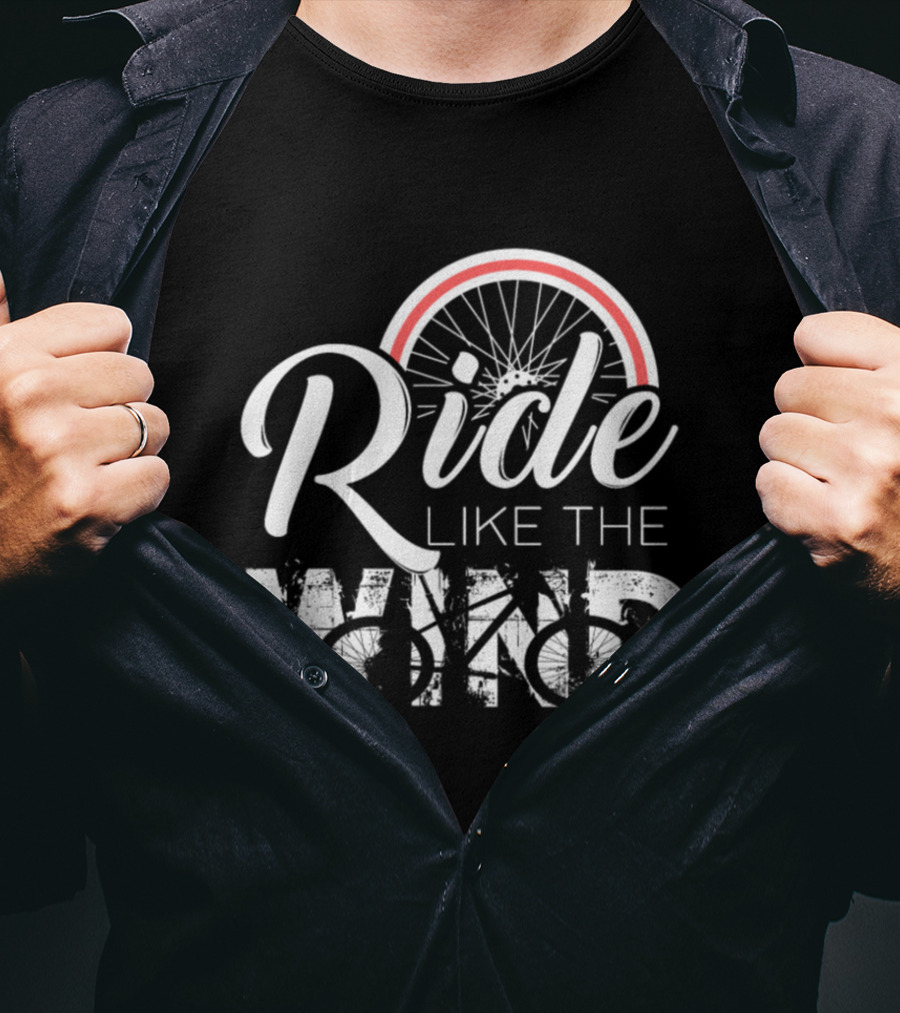 Ride Like The Wind Fast Bicycle Wheel Elements T-Shirt