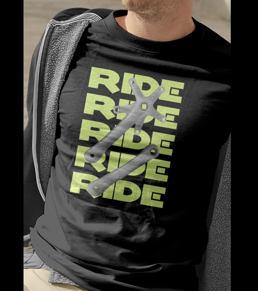 RIDE Square Taper Bike Crankset T-Shirt