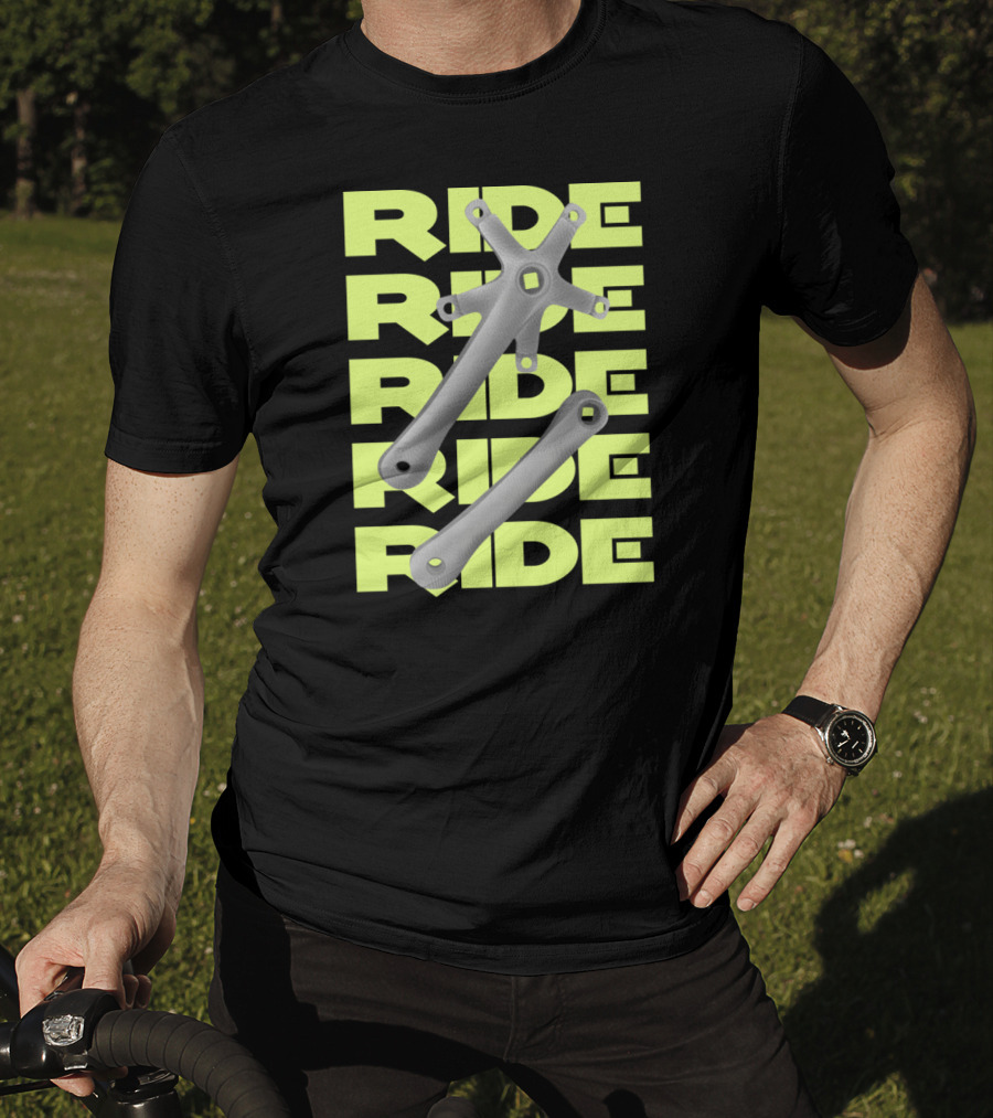 RIDE Square Taper Bike Crankset T-Shirt