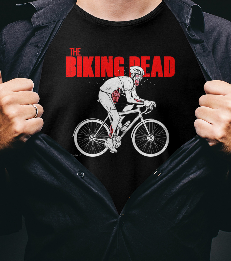 The Biking Dead Zombie Cyclist T-Shirt