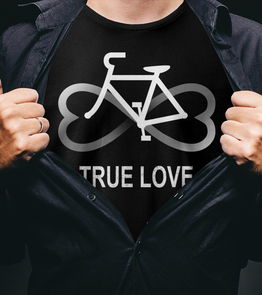 True Love Bike Infinity Hearts T-Shirt