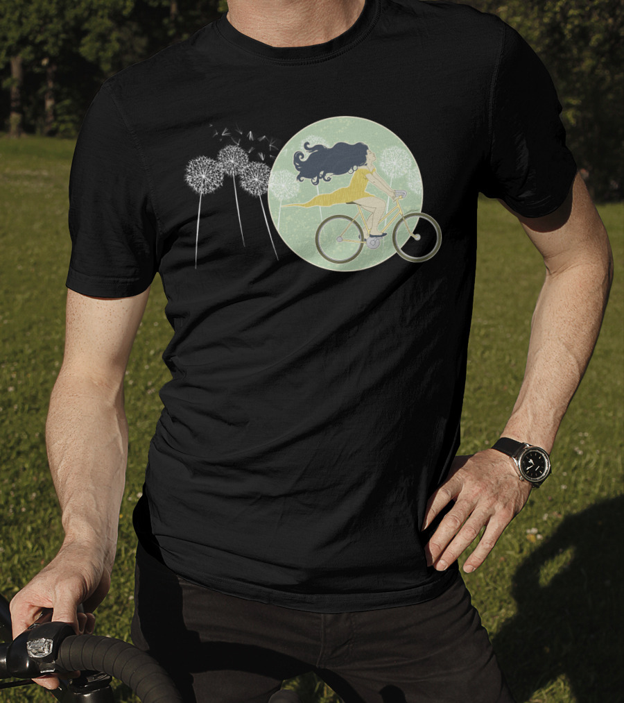 Ventura Highway Cycling Dandelion Dreamscape T-Shirt