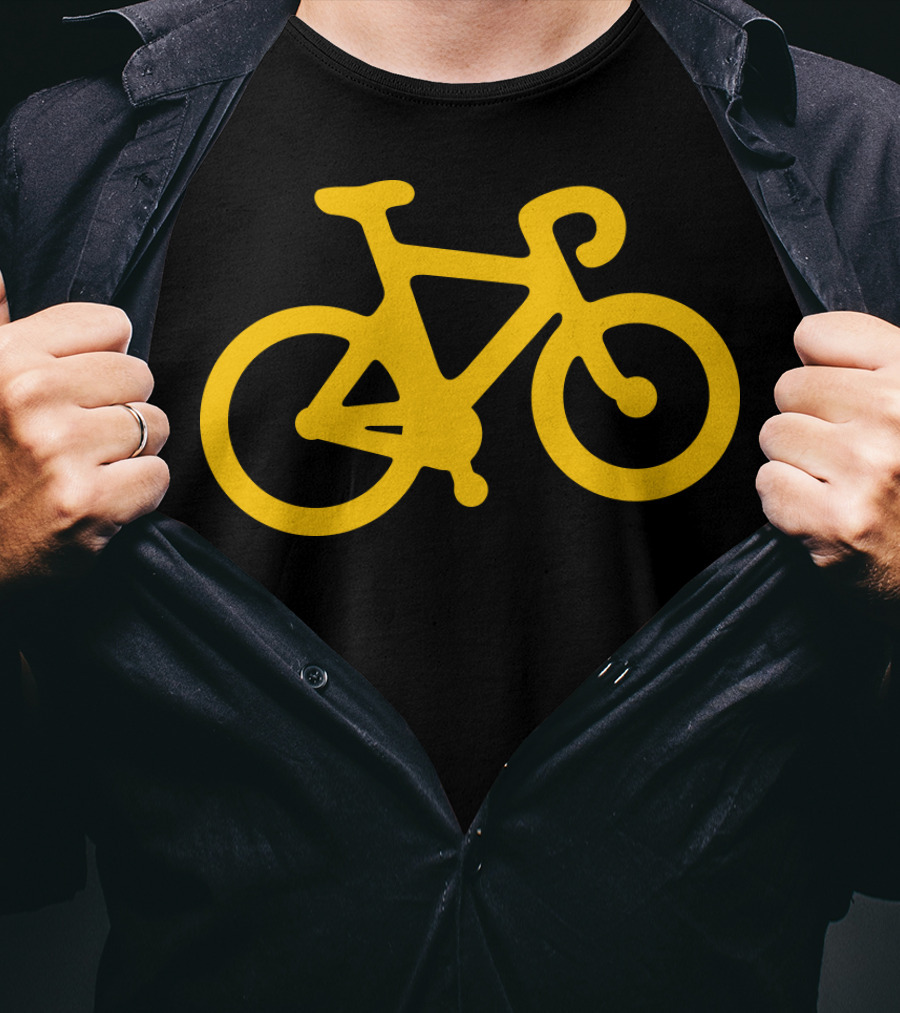 Yellow Road Bike T-Shirt