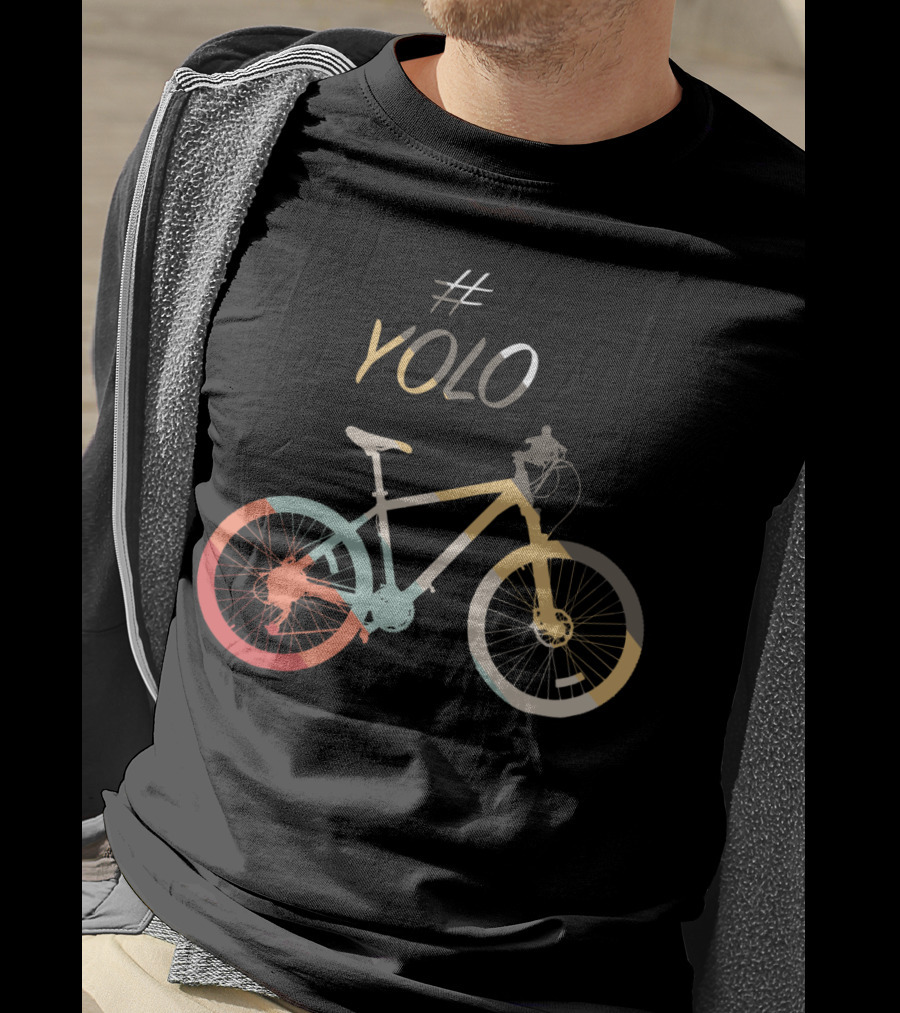 YOLO Colorful Bicycle T-Shirt