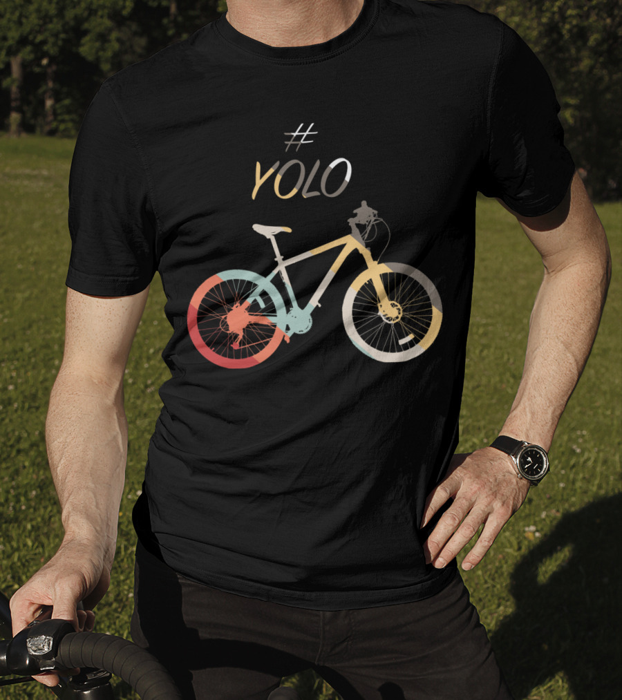 YOLO Colorful Bicycle T-Shirt