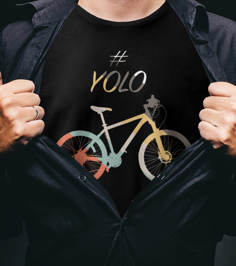 YOLO Colorful Bicycle T-Shirt