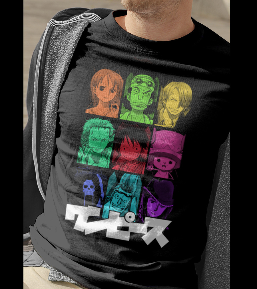 One Piece Crew Characters In Vibrant Colors T-Shirt