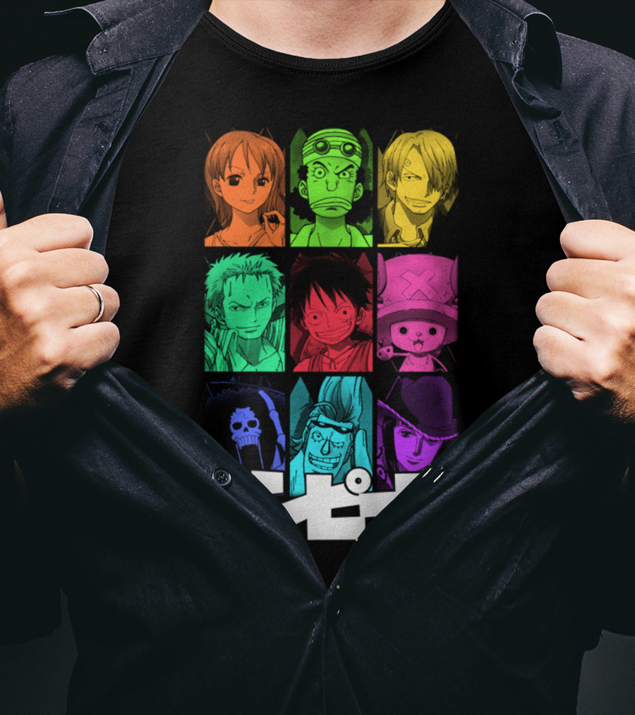 One Piece Crew Characters In Vibrant Colors T-Shirt