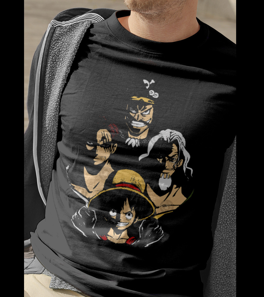 OP Rhapsody Legendary Pirate Character Quartet T-Shirt
