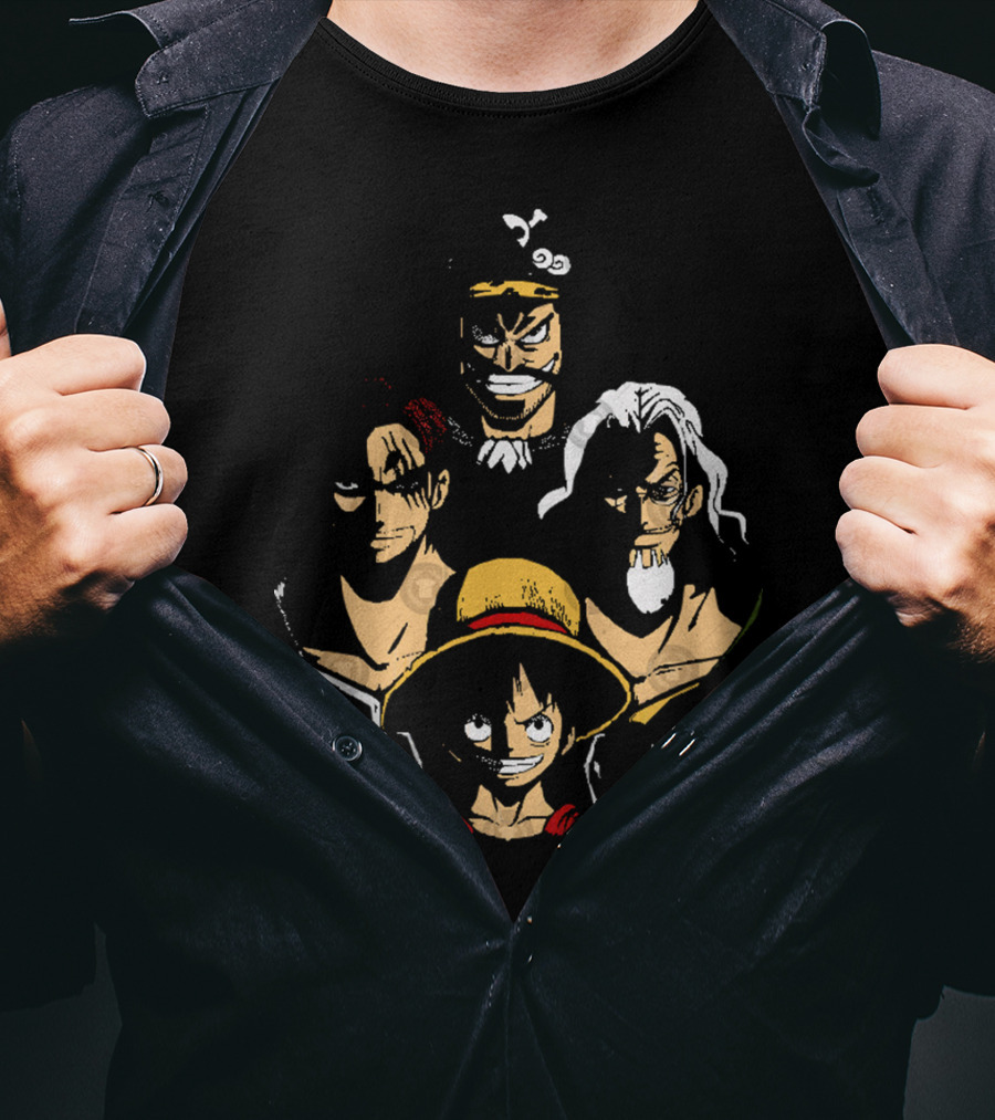 OP Rhapsody Legendary Pirate Character Quartet T-Shirt