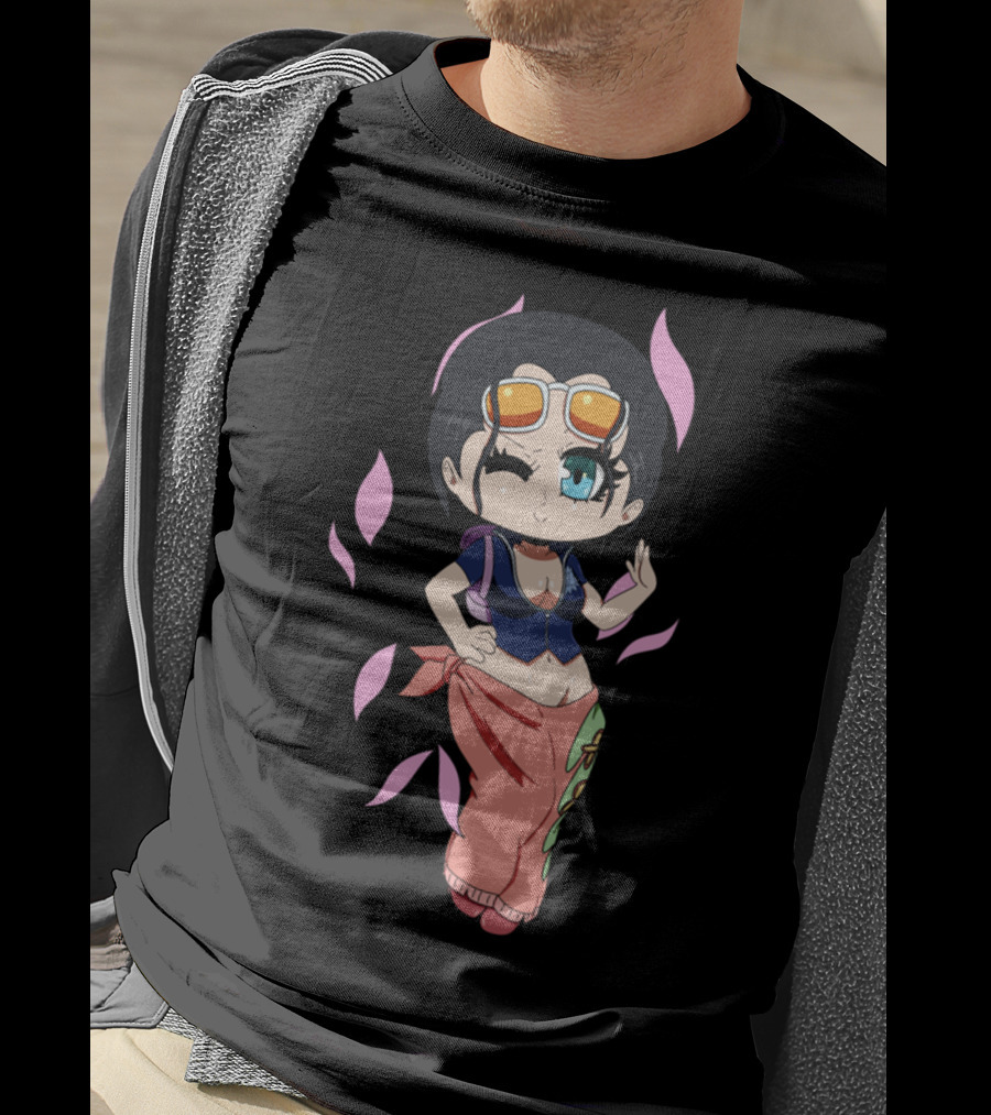 Demon Child Chibi Cute Character With Sunglasses And Pink Accents T-Shirt