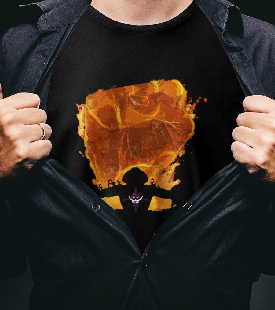 Fire Fist Ace Flaming Punch T-Shirt